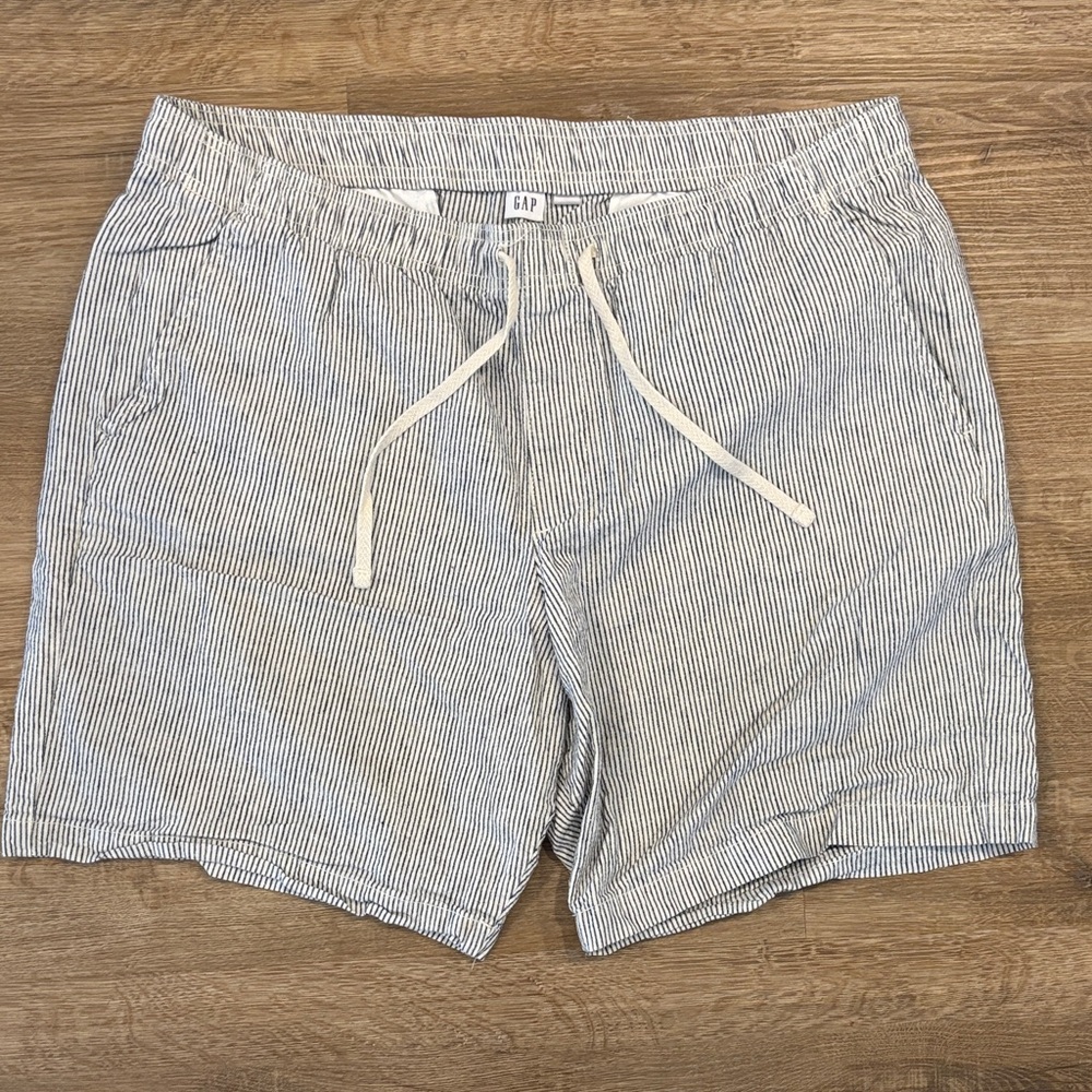 GAP Men's Pinstripe Navy Blue Shorts